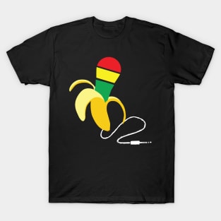 Banana with reggae microphone T-Shirt